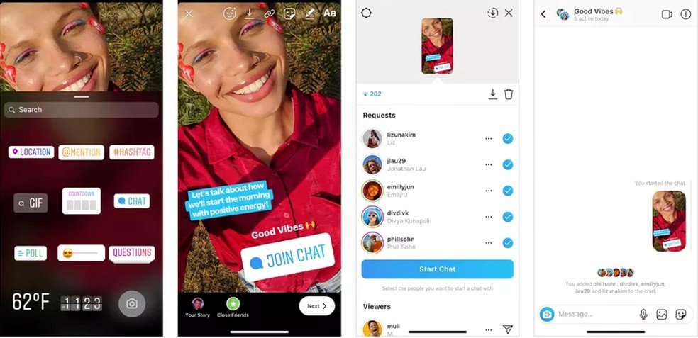 Chat sticker: converse em grupo no Instagram - Clank Digital